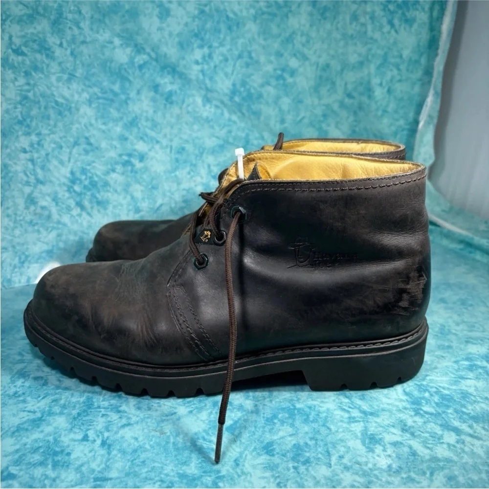 Havana Joe Men’s Dark Brown Mid Top Lace Up Lugged Sole Boots Size 44